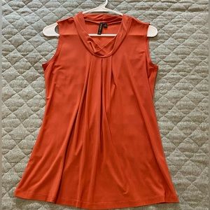 Susan Lawrence brick sleeveless blouse Size Small